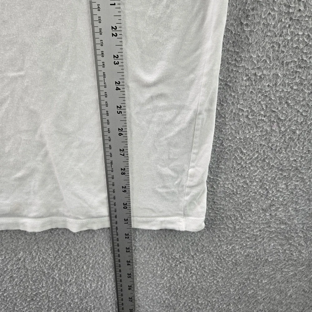 Vans Men Shirt X-LARGE White Cherry‎ Heart Chest Graphic Embroidery Slim Varsity